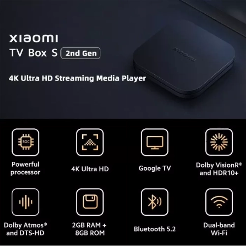 ТВ-приставка Xiaomi Mi Box S 2 Gen, черный